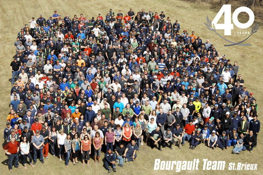 the dedication and skill of the talented team of the many men and women who have been the backbone of Bourgault Industries