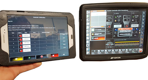Double the number of functions being displayed by connecting a tablet to the X40 console.