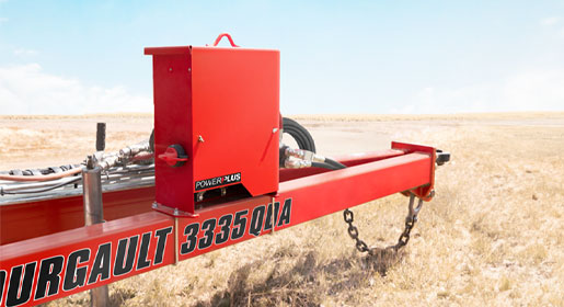 The new PowerPlus™ option provides independent electrical supply to the air seeding system, eliminating the need for a high current harness back to the tractor.