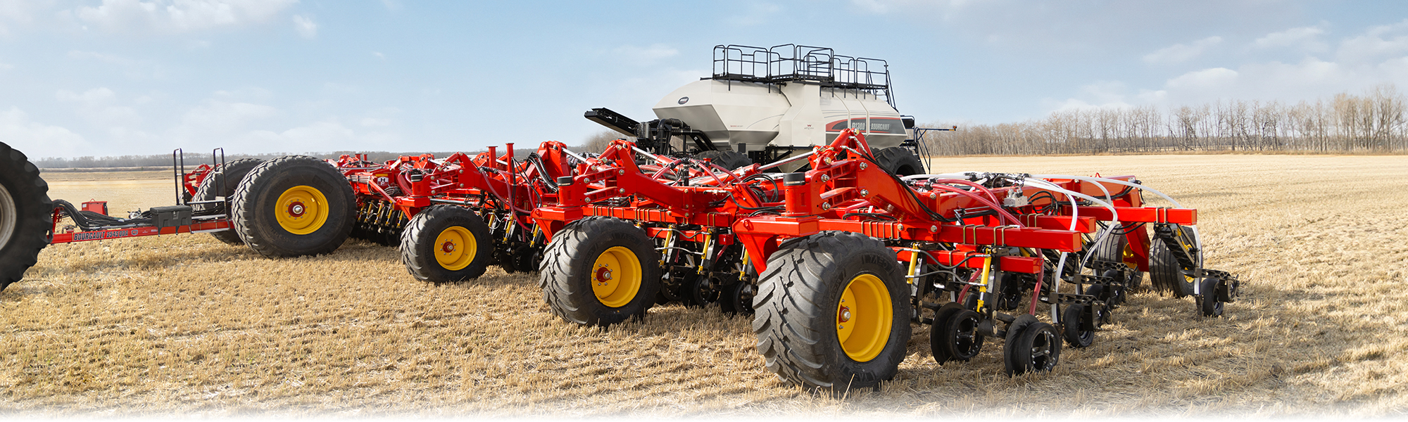 Massive capacity up to 100’ yet the simplicity of a conventional-folding frame with no compromises whatsoever.