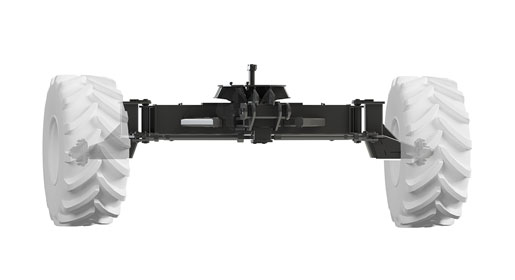 An optional 3 meter front axle is available for controlled traffic farming.