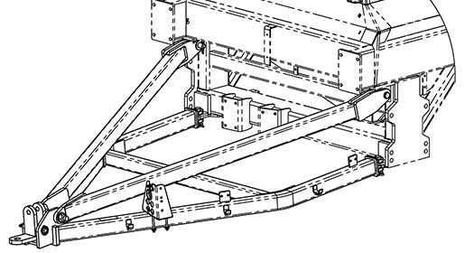 Rear Tow Hitch - 8000 Series Air Seeder