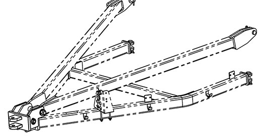 Rear Tow Hitch - Fixed Tongue