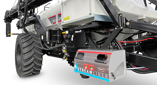 The Streamliner™ feature can be paired with Auto Section Control (ASC) and VRC for efficient fertilizer application.