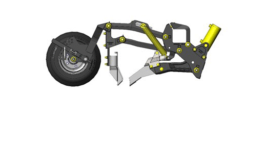 The active hydraulic system directly controls the breakout of opener leading shank through a combination of system pre-sets and on-the-go operator adjustments.