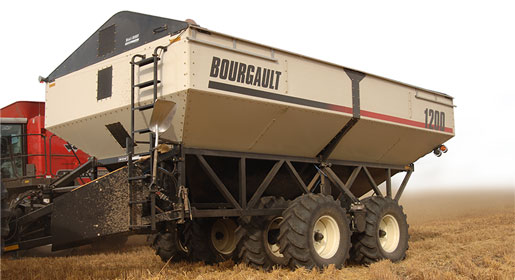 low hitch load and strong truss frame allows you to keep the grain moving and combines threshing
