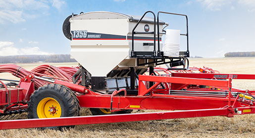 Integrated with ISOBUS technology, the metering system works with the tractor's task controller for precise control and variable rate application.