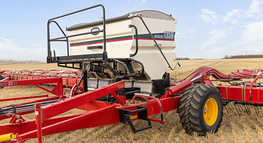 The 1356 granular applicator, developed by Salford for the XR8 harrow, features a 130 cubic foot tank that can hold five mini bulk bags of granular herbicide, treating up to 400 acres.
