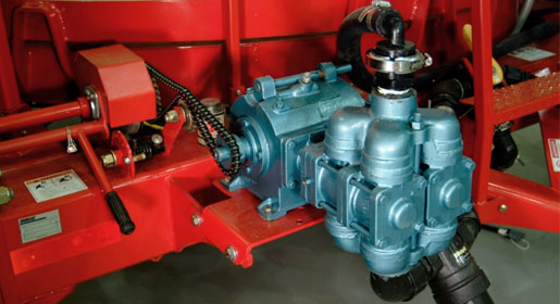 An optional 3” pump mated to a 6.5 H.P. gas engine provide quick fills and tank agitation if required..