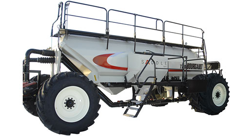 The Leading Air Seeder Configuration is balanced and tested to ensure both hitch weight and ground compaction are within the Producer's parameters.