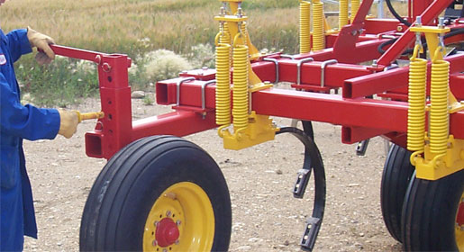 Mount narrow knives for a smooth high quality seedbed, or sweeps for cultivation and weed kill. 