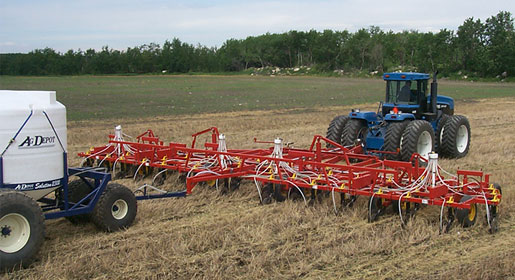 low disturbance, fertilizer applicator was ideal for farmers who want to get their banding done in the fall yet wanted to minimize residue disturbance.