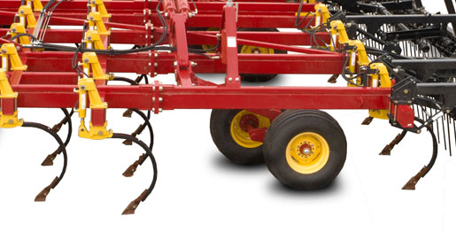 Three rows of heavy-duty hydraulic trips can be adjusted up to 1,000 lbs of trip force.